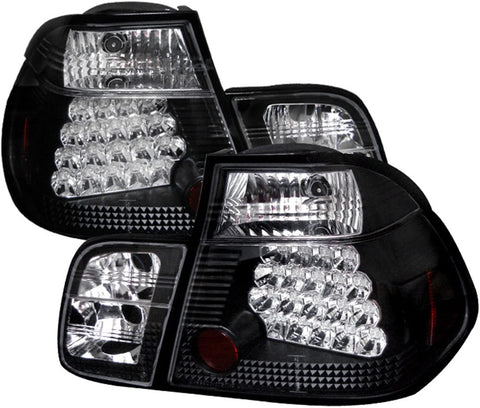 Spyder BMW E46 3-Series 99-01 4DR LED Tail Lights - Black