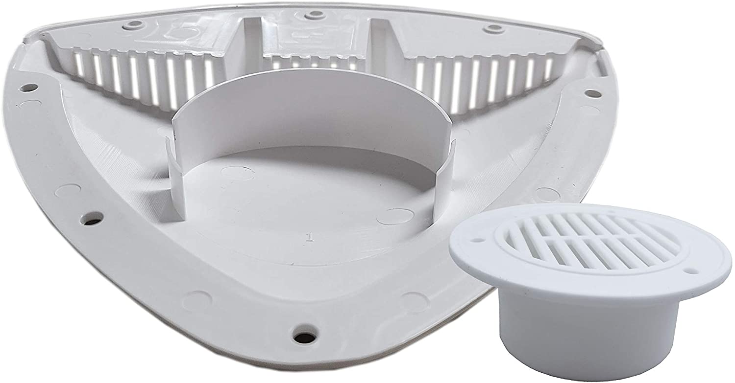 Class A Customs | RV ATV Cycle Truck Cargo Work Trailer Side Air Vents | One Pack | White | High Tech/Arrow Design