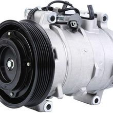 Honhill AC Compressor and A/C Clutch for 2003 2004 2005 2006 2007 Honda Accord 2.4L L4