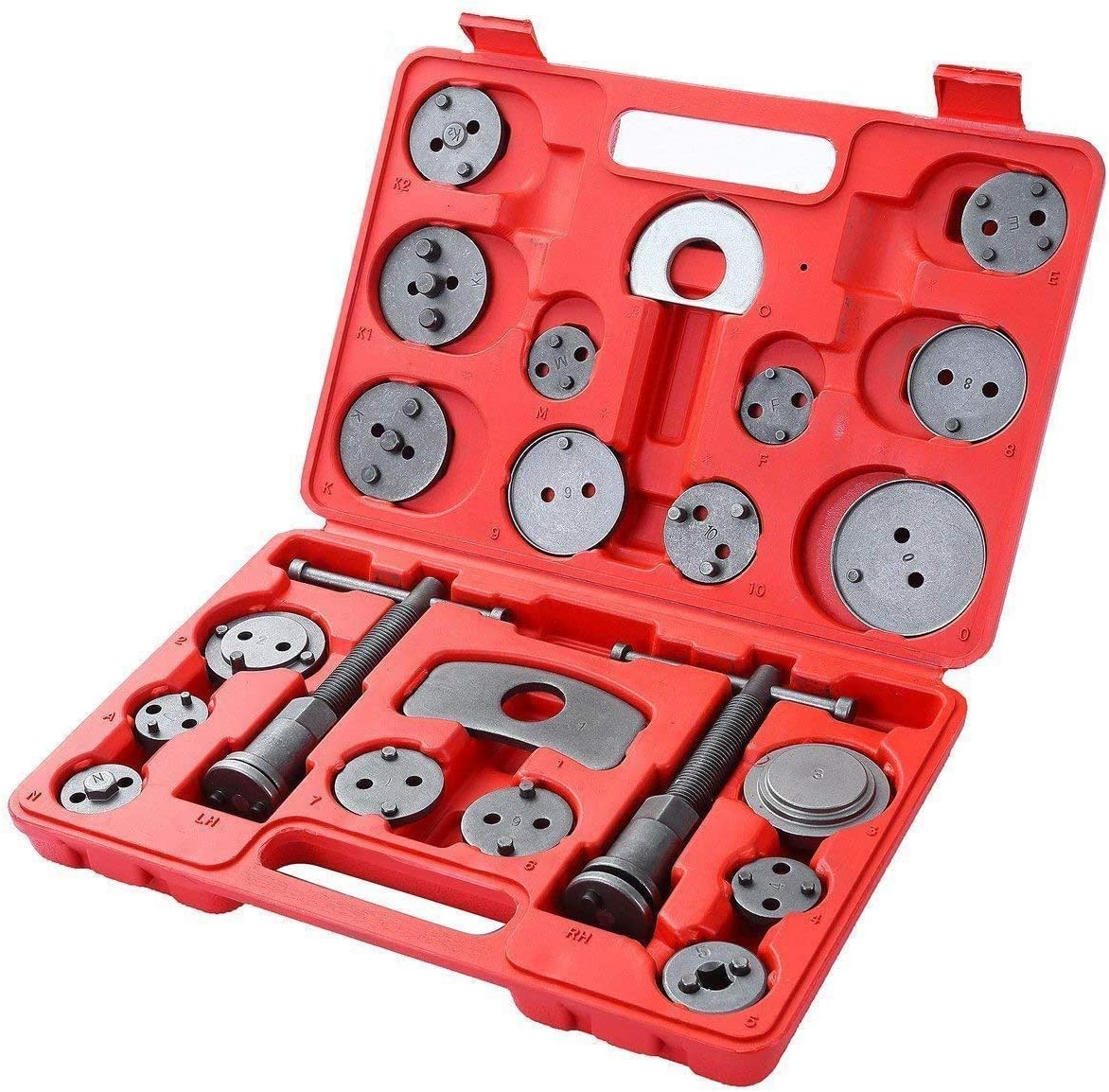 MOSTPLUS Universal Disc Brake Caliper Wind Back Tool and Piston Compression Sets-22 Pieces