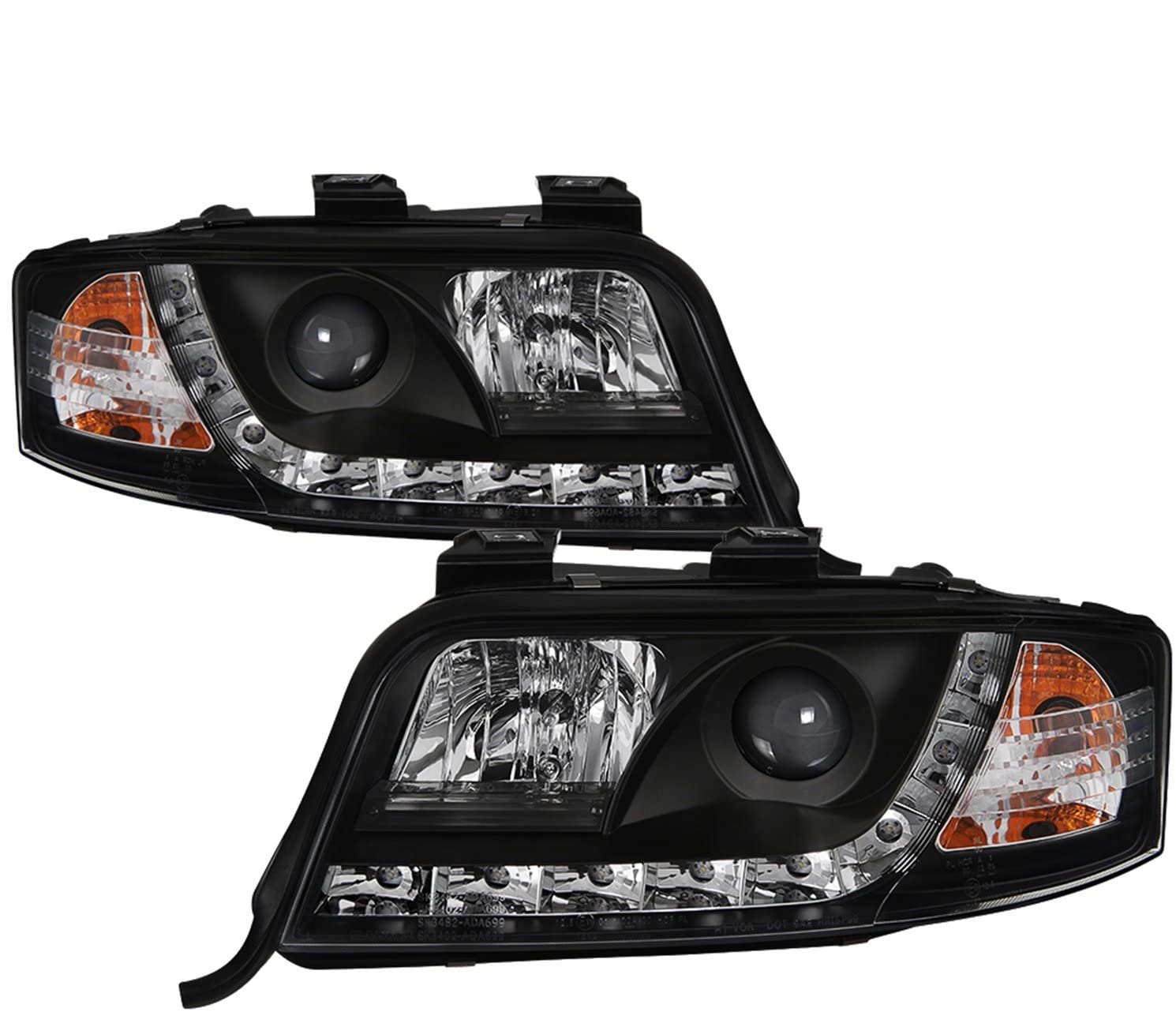 Spyder Auto 5008657 Projector Style Headlights Black/Clear