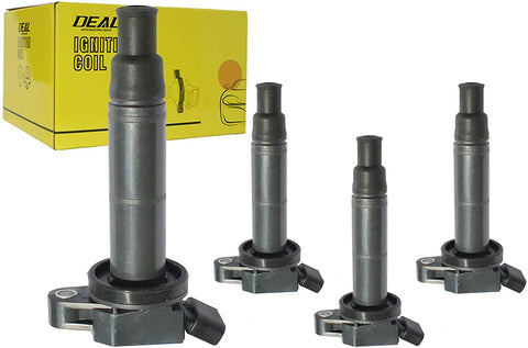 DEAL Pack of 4 New Ignition Coils For Lexus Scion Pontiac Toyota 2.4L L4 Compatible with UF333 UF494 C1330