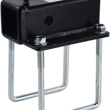 TOPTOW RV Bumper 2 inch Hitch Receiver Adapter 63800 for 4 inch X 4 inch and 4.5 inch X 4.5 inch Bumpers, Fits for Bike Racks, Cargo Carriers Camper-on