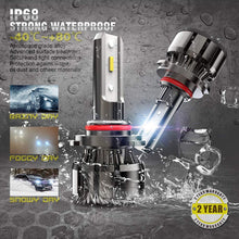9005 HB3 LED Headlight Bulbs, CAR ROVER 50W 10000Lumens Extremely Bright 6000K CSP Chips Conversion Kit