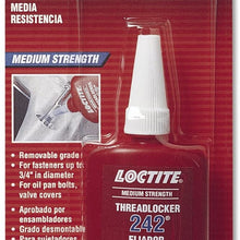 6/PACK LOCTITE THREADLOCKER 242-MED. STRENGTH BLUE-36ML BOTTLE