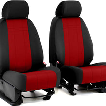 Front Seats: ShearComfort Custom Neoprene-Style Seat Covers for Toyota Corolla (2020-2020) in Solid Charcoal for Buckets w/Adjustable Headrests (LE Model)
