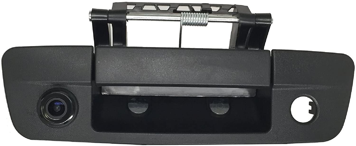 PYvideo Backup Camera Backup Camera with Tailgate Handle for Dodge Ram (2009-2017) for Universal Monitors (RCA) (Color: Black) (Black)