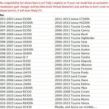 Pursuestar Black Leather Gear Shift Knob for Toyota Camry Crown RAV4 Land Cruiser Hiace Corolla Mazda Lexus ES RX GS is SC