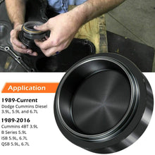 Front Cover Crankshaft Seal Installer, Steel Installation Tool, Compatible with Dodge 1989-2020 Cummins 3.9L 5.9L 6.7L Diesel Engines, Replaces Part Number 3824498 1338 3802820