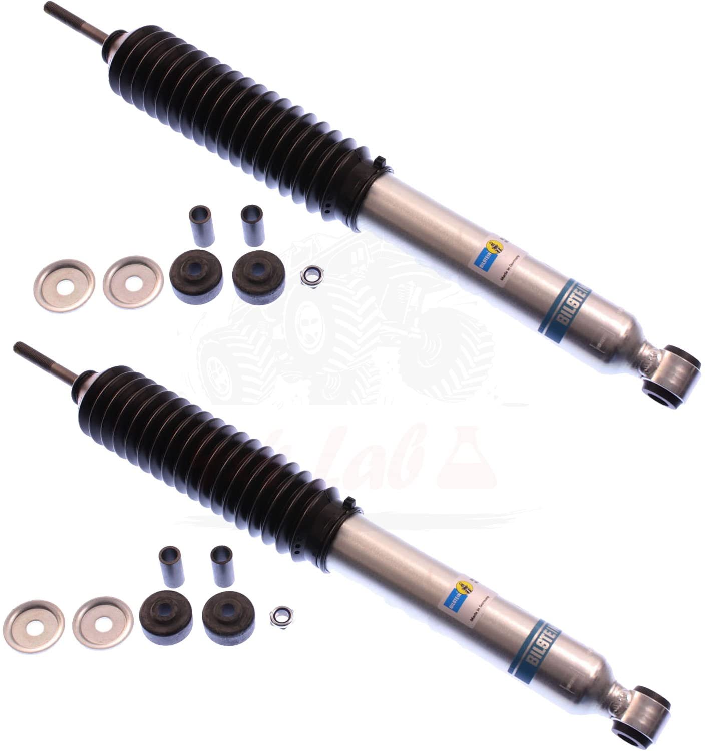 Bilstein B8 5100 Series 2 Front Shocks Kit for 83-'87 Ford Ranger 6 inch lift Ride Monotube replacement Gas Charged Shock absorbers part number 24-185684