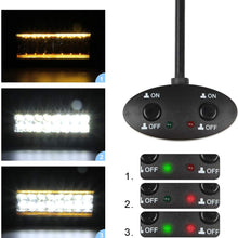 LED Light Bar Wiring Harness 14AWG, YUGUANG 3 Lead Universal Led Wiring Harness with 12V 40A Relay and Two Control Switches for Switching between Different Modes