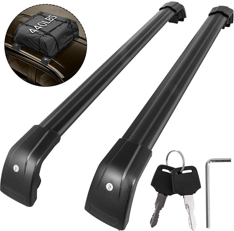 Mophorn Roof Rack Crossbars Roof Rack Cross Bar Roof Top Baggage Luggage Carrier Cross Bars Roof Rack Compatible With Mitsubishi Outlander, 2013-2018, Black