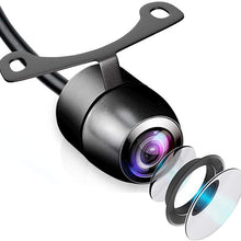 Universal Mount Front Rear Camera - Marine Grade Waterproof Built-in Distance Scale Lines Backup Parking/Reverse Assist Cam w/ Night Vision LED Lights 420 TVL Resolution & RCA Output - Pyle PLCM38FRV,Black