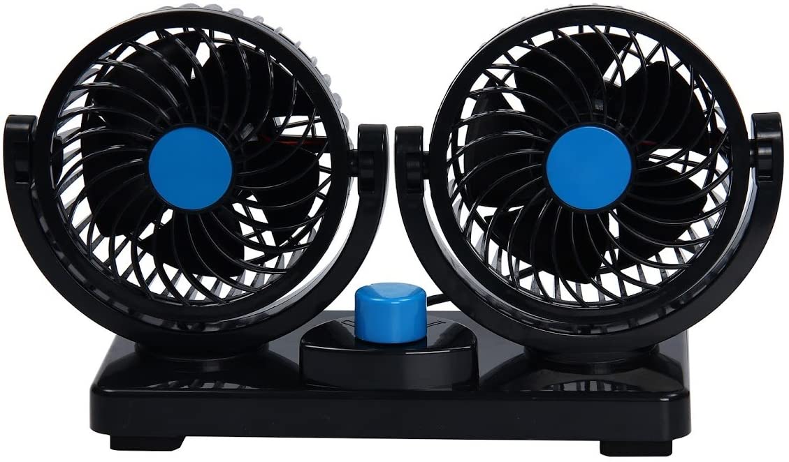 TargetEvo 12V / 24V Car Fan 360 Degree Rotatable 2 Speed With 47