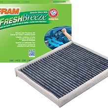 FRAM Fresh Breeze Cabin Air Filter Replacement for Car Passenger Compartment w/ Arm and Hammer Baking Soda, Easy Install, CF11182 for Select Acura and Honda Vehicles