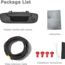 EWAY Tailgate Handle Backup Rear View Camera for Dodge Ram 1500 2500 3500 2002-2008 Waterproof Vehicle Safety Night Vision Backing Cameras Black