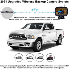 LeeKooLuu F03 HD Wireless Backup Camera Monitor Kit Digital Signals Hitch Rear/Front View High-Speed Observation System for Trucks,Cars,Campers,Van Super Night Vision Waterproof DIY Guide Lines