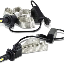 9006 6000K White LED High or Low Beam Conversion Light Bulbs (Pack of 2)