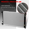 1609 OE Style Aluminum Core Cooling Radiator Replacement for Ford Windstar 3.0L 3.8L AT 95-98