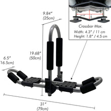 Codinter Kayak Roof Rack, Folding J-Racks Rooftop Kayak Carrier Canoe Car Rack for 2 Kayaks