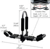 Codinter Kayak Roof Rack, Folding J-Racks Rooftop Kayak Carrier Canoe Car Rack for 2 Kayaks