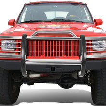 Replacement for Jeep Cherokee XJ SUV Front Bumper Protector Brush Grille Guard (Black)