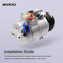 SCITOO A/C Compressor Compatible with 2001-2005 BMW 325xi 2.5L 2004-2011 BMW X3 2.5L