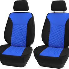 FH Group FB092102 Neoprene Ultra-Flex Diamond Patterned Seat Cover (Black) Front Set – Universal Fit for Cars Trucks & SUVs