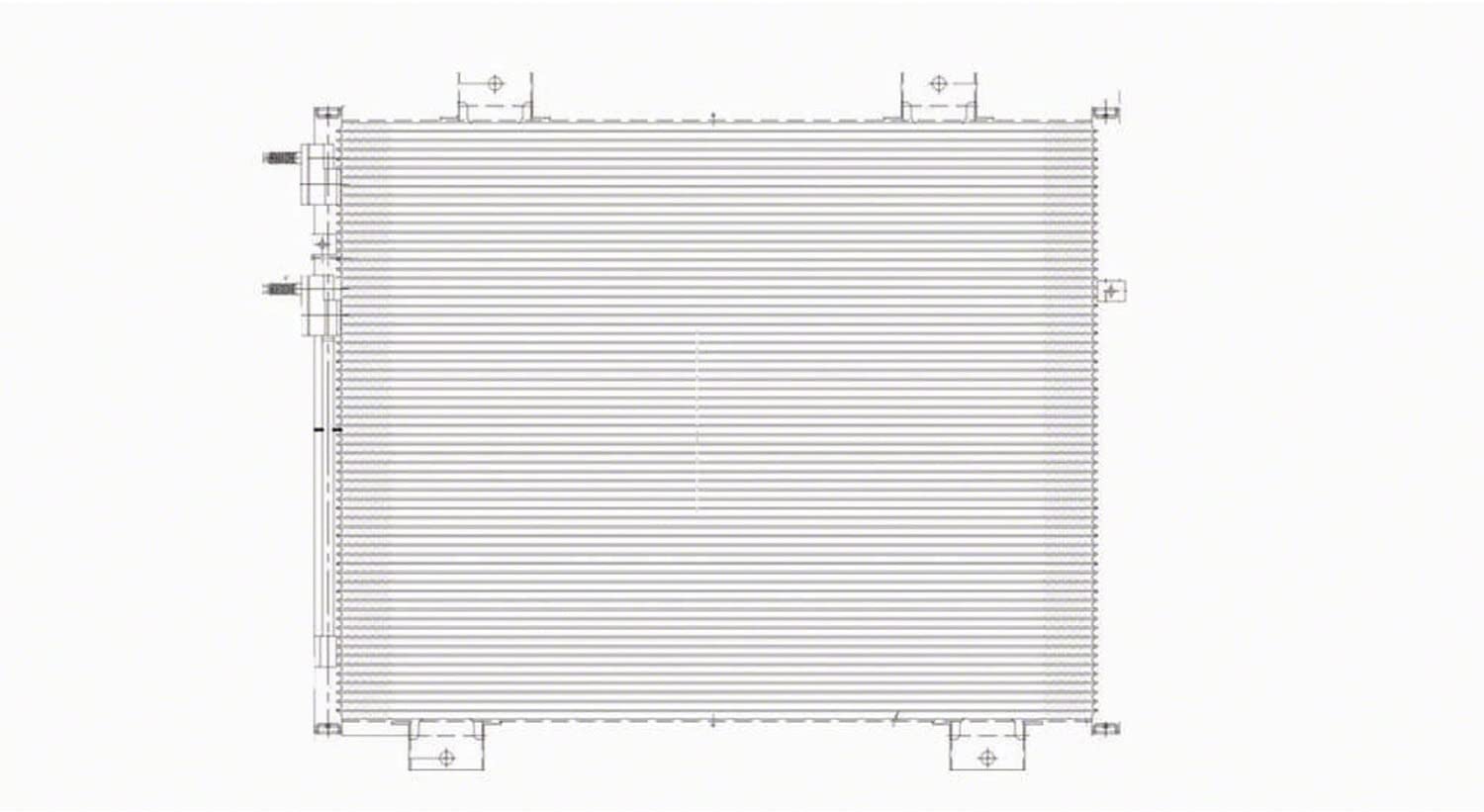 MDR OE Replacement for Dodge DAKOTA_PICKUP 2005-2010 Condenser (3666) 6Mm(Partslink # CH3030216)