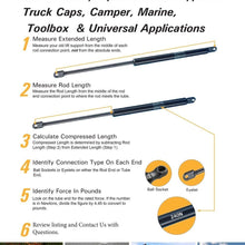 Schnecke 2Pcs 22.25 Inch Front Hood Lift Supports Struts Shock Gas Spring Prop Rod Fits For 2011-2018 Jeep Grand Cherokee (Fits SUV Only With Factory Aluminum Hood)