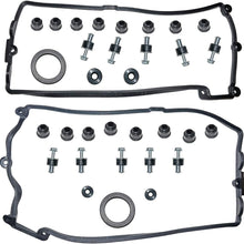 Left & Right Engine Valve Cover Gaskets Kit 11127513194 11127513195 for BM-W E60 E63 E64 E70 X5 545i 550i 645Ci 650i 745Li 745i 750Li 750i Alpina B7 4.4L 4.8L N62 Engine