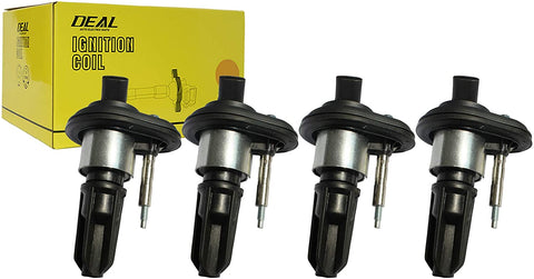 DEAL Pack of 4 New Ignition Coils For Chevy Colorado GMC Canyon Isuzu i-280 i-290 2.8L 2.9L L4 Replacement# UF303 C1395 E255