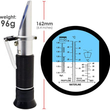 Kücheks 5-in-1 Automotive Battery Antifreeze Refractometer Afor Specific Gravity, Windshield Screenwash Fluid, Freezing Point Measurement Tester Meter Coolant Condition