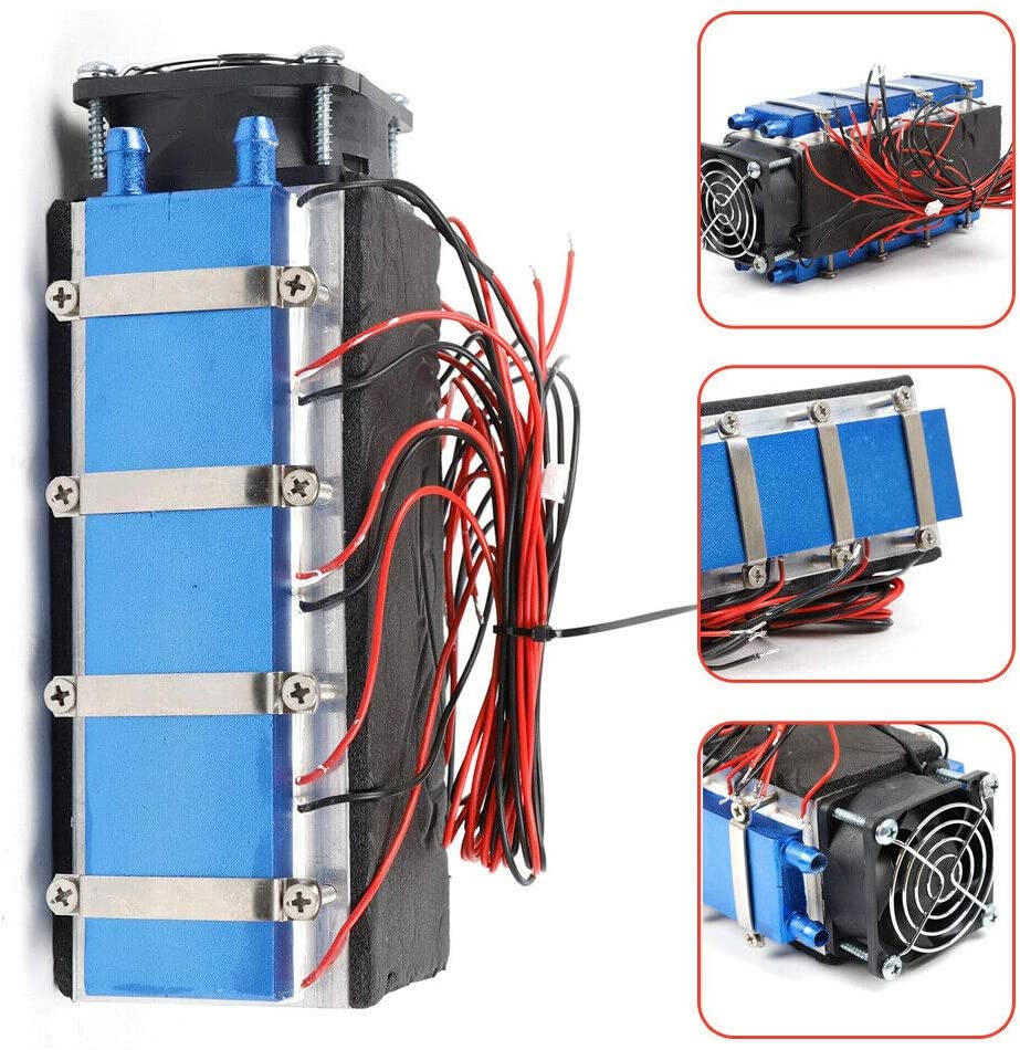BoTaiDaHong BTDH 12V DIY Thermoelectric P-elti-er Cooler Air Cooling Devices 8-Chip TEC1-12706A DIY Air Cooling Tool