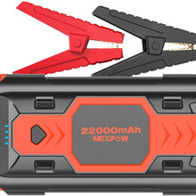 Battery Starter for Car, NEXPOW 2500A 22000mAh Portable Car Jump Starter Q9B (up to 8.0L Gas/8L Diesel Engines) 12V Auto Battery Booster Pack with USB Quick Charge 3.0, Type-C