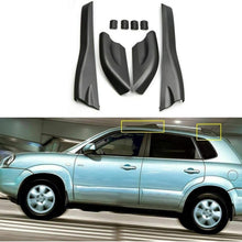 AP68-4Pcs Roof Rails Rack End Cover Shell for Hyundai Tucson 2004-2008 Suitable for car (Color : Black)