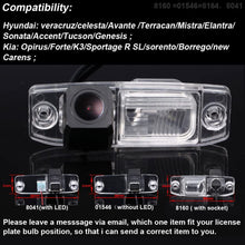 Navinio Waterproof Backup Camera Color Car Rear View Camera 170 Degree Viewing Angle License Plate for Tucson Accent Elantra Terracan Veracruz Sonata/300C/ SRT8 /Magnum/Sebring