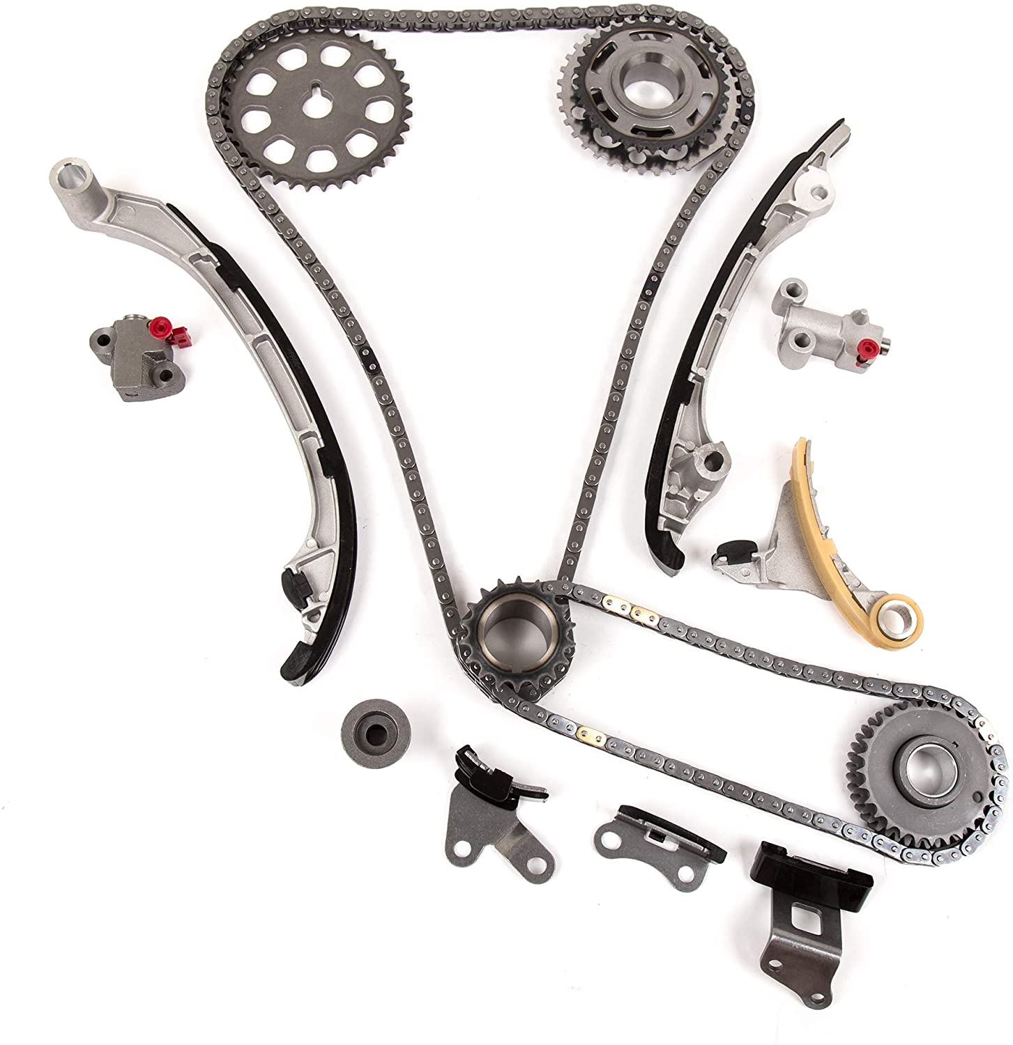 Evergreen TK2051 Timing Chain Kit Compatible With 05-15 Toyota Tacoma 2.7L DOHC 2TRFE