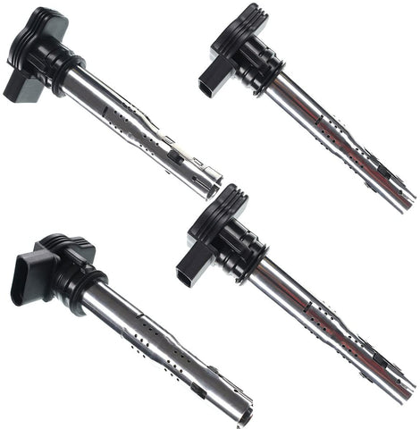 A-Premium Ignition Coil Pack Replacement for Volkswagen Beetle Golf Jetta Passat Rabbit I5 2.5L Audi RS4 RS5 Q5 5-PC Set