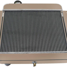 OzCoolingParts 4 Row Core All Aluminum Radiator for 1962-1967 63 64 65 66 Chevy II, Nova Inline w/ V8 Conversion