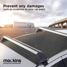 Mockins 39"X43" Protective Car Roof Mat for Any Car Roof Storge Cargo Bags with A Strong Grip and Extra Cushioning The Car Roof Pad Can Be Used On Your Car and SUV Or Truck