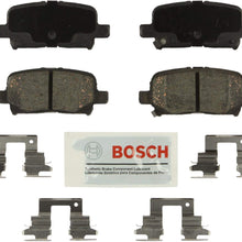 Bosch BE865H Blue Disc Brake Pad Set with Hardware For: Acura MDX; Honda Odyssey, Pilot, Rear
