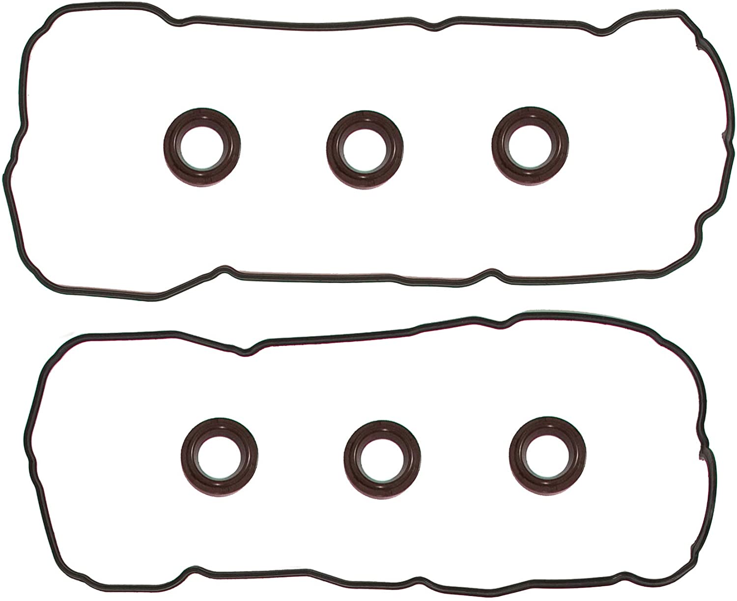 Evergreen VC2044 Valve Cover Gasket Set Compatible With 99-08 Lexus Toyota 3.0L DOHC 24-Valves 1MZFE 3MZFE