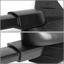 Pair Black Power Heated Telescoping Smoked LED Turn Signal Towing Mirrors Replacement for Silverado Sierra GMT900 07-14