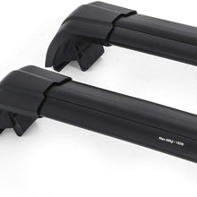 SnailAuto Fit for BMW X5 F15 2014-2018 Aluminium Roof Rack Cross Bars Black Luggage Rack