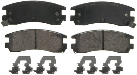 Wagner QuickStop ZD714 Ceramic Disc Pad Set Includes Pad Installation Hardware, Rear
