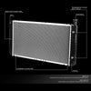 DNA Motoring OEM-RA-2044 2044 OE Style Bolt-On Aluminum Core Radiator Replacement