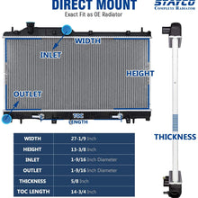 1 Row CU2778 Radiator 16mm Replacement for Legacy Outback 2005 2006 2007 2008 H4 2.5L