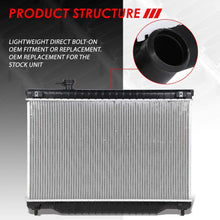 Replacement for Chevy Trailblazer/GMC Envoy Black 1-5/16 inches Inlet OE Style Aluminum Replacement Racing Radiator
