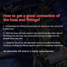 20 Feet -6AN AN6 3/8" Fuel Line Hose Braided Stainless Steel Oil Gas Fuel Hose Line,Black & Blue